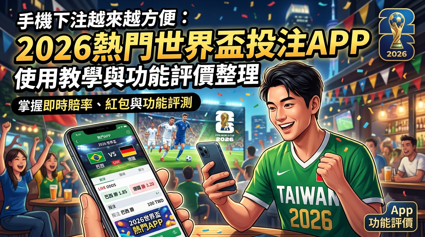 手機下注越來越方便：2026熱門世界盃投注APP使用教學與功能評價整理