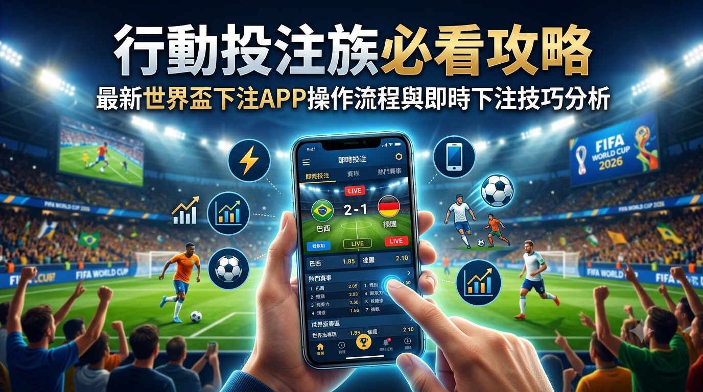 行動投注族必看攻略：最新世界盃下注APP操作流程與即時下注技巧分析